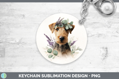GorgeousDogs 05 Lavender and Eucalyptus Keychain design.
