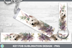 GorgeousDogs 05 Lavender and Eucalyptus Key Fob design.