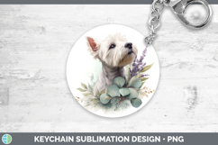GorgeousDogs 05 Lavender and Eucalyptus Keychain design.