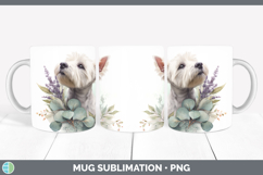 GorgeousDogs 05 Lavender and Eucalyptus Mug Wrap design.