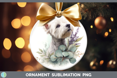 GorgeousDogs 05 Lavender and Eucalyptus Ornament design.