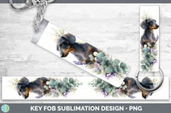 GorgeousDogs 05 Lavender and Eucalyptus Key Fob design.