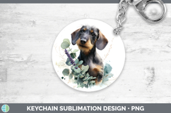 GorgeousDogs 05 Lavender and Eucalyptus Keychain design.