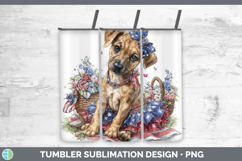 GorgeousDogs 05 Patriotic Tumbler design.