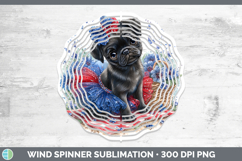 GorgeousDogs 05 Patriotic Wind Spinner design.
