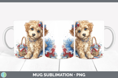 GorgeousDogs 05 Patriotic Mug Wrap design.