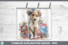 GorgeousDogs 05 Patriotic Tumbler design.