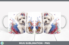 GorgeousDogs 05 Patriotic Mug Wrap design.