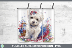 GorgeousDogs 05 Patriotic Tumbler design.