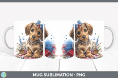 GorgeousDogs 05 Patriotic Mug Wrap design.