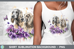 GorgeousDogs 05 Purple Drips Shirt design.