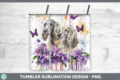 GorgeousDogs 05 Purple Drips Tumbler design.