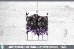 GorgeousDogs 05 Purple Drips Air Freshener design.