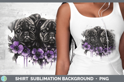 GorgeousDogs 05 Purple Drips Shirt design.