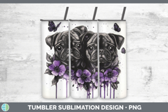 GorgeousDogs 05 Purple Drips Tumbler design.