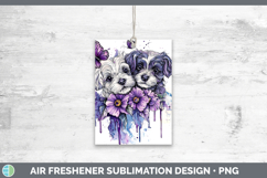 GorgeousDogs 05 Purple Drips Air Freshener design.