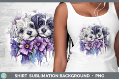 GorgeousDogs 05 Purple Drips Shirt design.