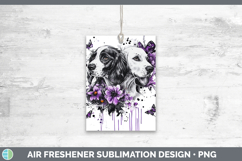 GorgeousDogs 05 Purple Drips Air Freshener design.