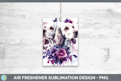 GorgeousDogs 05 Purple Drips Air Freshener design.