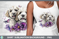 GorgeousDogs 05 Purple Drips Shirt design.