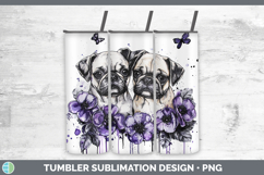 GorgeousDogs 05 Purple Drips Tumbler design.