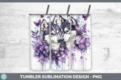 GorgeousDogs 05 Purple Drips Tumbler design.