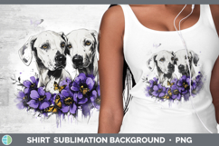 GorgeousDogs 05 Purple Drips Shirt design.