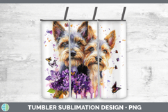 GorgeousDogs 05 Purple Drips Tumbler design.