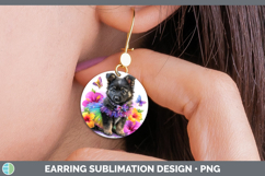 GorgeousDogs 05 Rainbow Summer Round Earrings design.