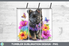 GorgeousDogs 05 Rainbow Summer Tumbler design.