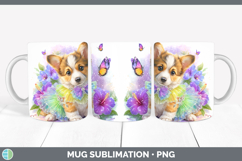 GorgeousDogs 05 Rainbow Summer Mug Wrap design.