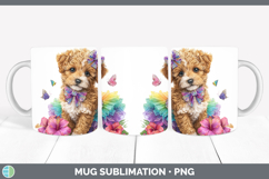 GorgeousDogs 05 Rainbow Summer Mug Wrap design.