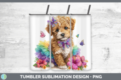 GorgeousDogs 05 Rainbow Summer Tumbler design.