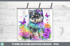 GorgeousDogs 05 Rainbow Summer Tumbler design.