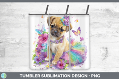 GorgeousDogs 05 Rainbow Summer Tumbler design.