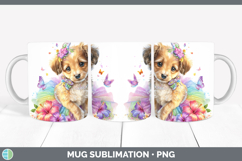 GorgeousDogs 05 Rainbow Summer Mug Wrap design.