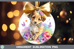 GorgeousDogs 05 Rainbow Summer Ornament design.