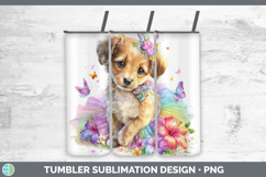 GorgeousDogs 05 Rainbow Summer Tumbler design.