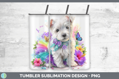 GorgeousDogs 05 Rainbow Summer Tumbler design.