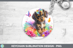 GorgeousDogs 05 Rainbow Summer Keychain design.