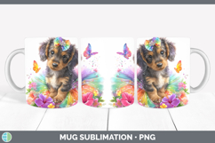 GorgeousDogs 05 Rainbow Summer Mug Wrap design.