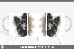 GorgeousDogs 05 Tree Peek Mug Wrap design.