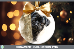 GorgeousDogs 05 Tree Peek Ornament design.