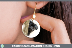 GorgeousDogs 05 Tree Peek Round Earrings design.