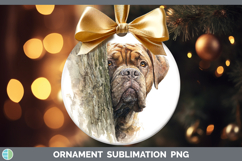 GorgeousDogs 05 Tree Peek Ornament design.