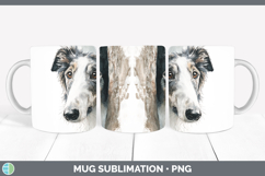 GorgeousDogs 05 Tree Peek Mug Wrap design.