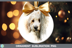 GorgeousDogs 05 Tree Peek Ornament design.