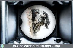 GorgeousDogs 05 Tree Peek Car Coaster design.