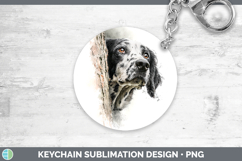 GorgeousDogs 05 Tree Peek Keychain design.