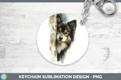 GorgeousDogs 05 Tree Peek Keychain design.